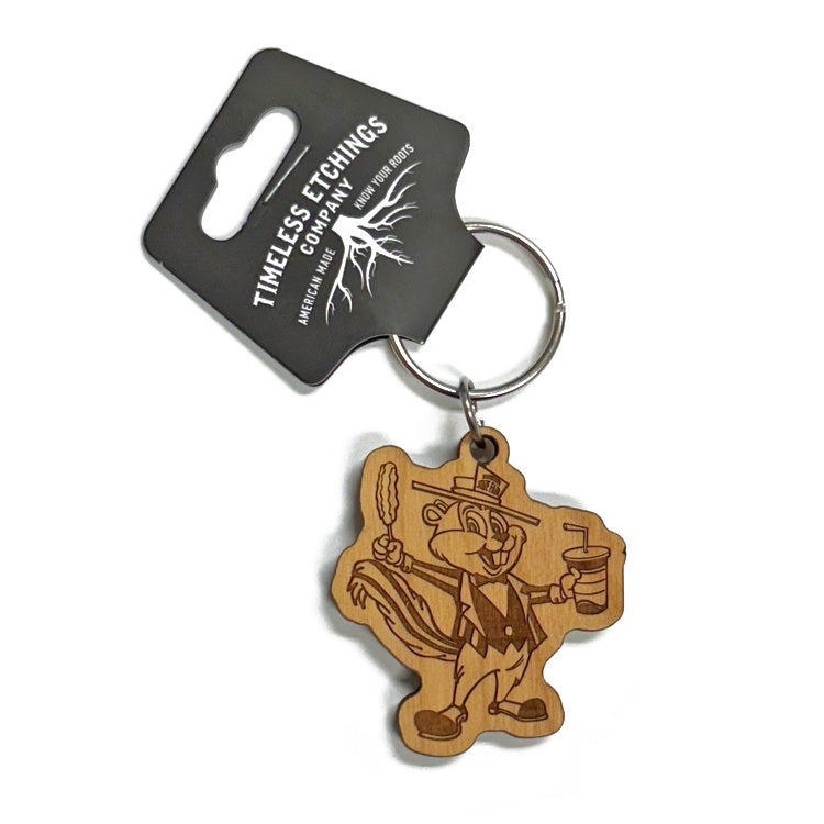 Wooden Food Fairchild Key Tag