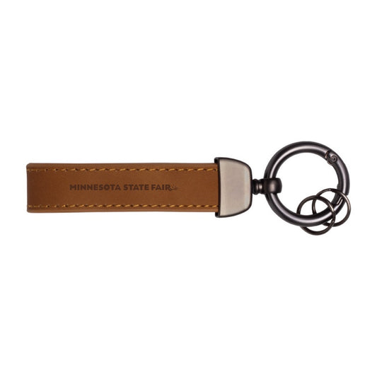 Leather Spring Clip Key Tag