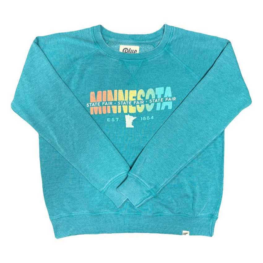 2026 Blue 84 Ladies Happiny Crewneck Sweatshirt