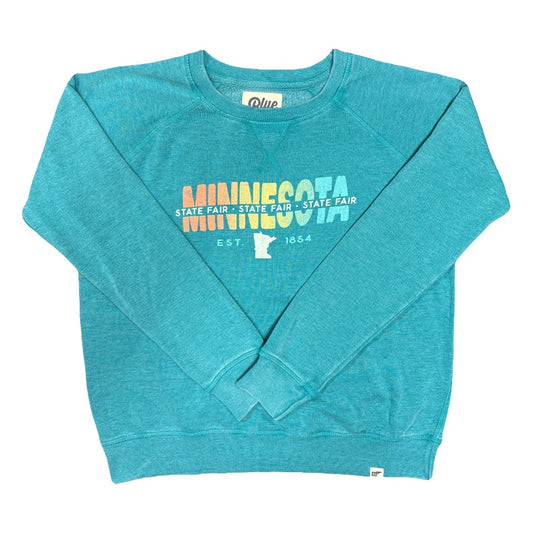 2026 Blue 84 Ladies Happiny Crewneck Sweatshirt