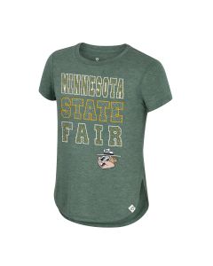 SFAIR GIRLS HATHAWAY S/S T / HEATHER GREEN / XS-SMALL